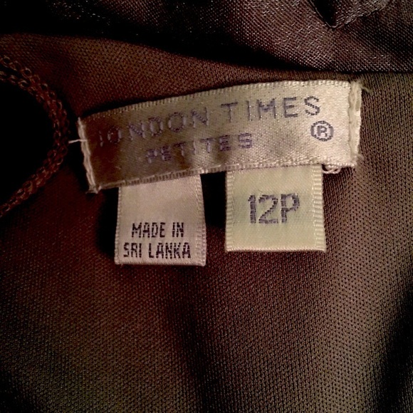 London Times Evening Cocktail Dress Like New Condition Gray Silver - Picture 6 of 8